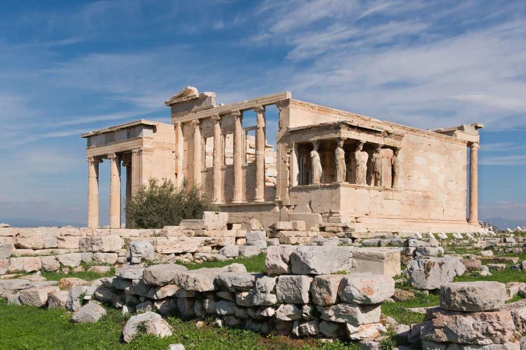 The Erechtheion, western side, Acropolis, Athens, Greece